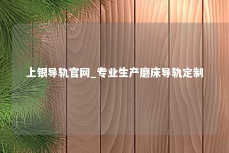 上银导轨官网_专业生产磨床导轨定制