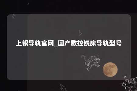 上银导轨官网_国产数控铣床导轨型号