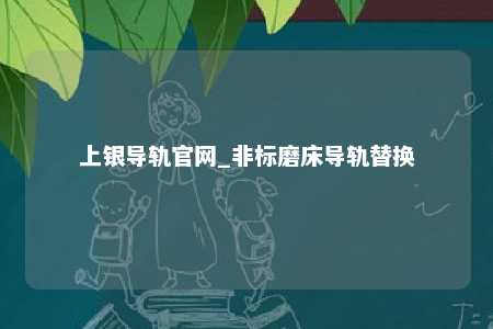 上银导轨官网_非标磨床导轨替换