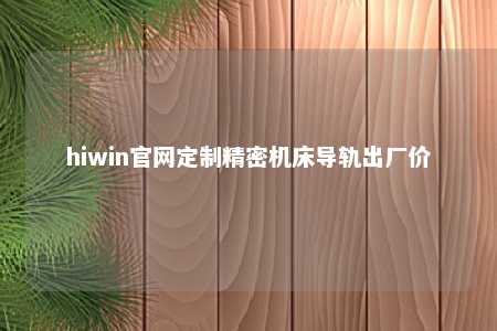 hiwin官网定制精密机床导轨出厂价