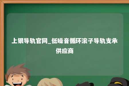 上银导轨官网_低噪音循环滚子导轨支承供应商