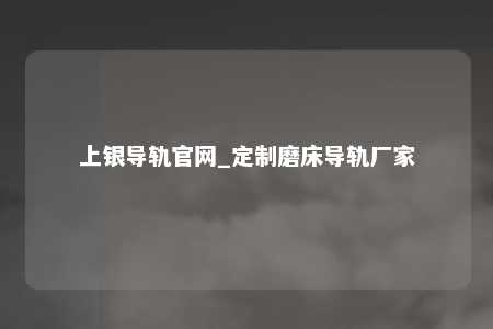 上银导轨官网_定制磨床导轨厂家