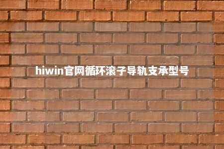 hiwin官网循环滚子导轨支承型号